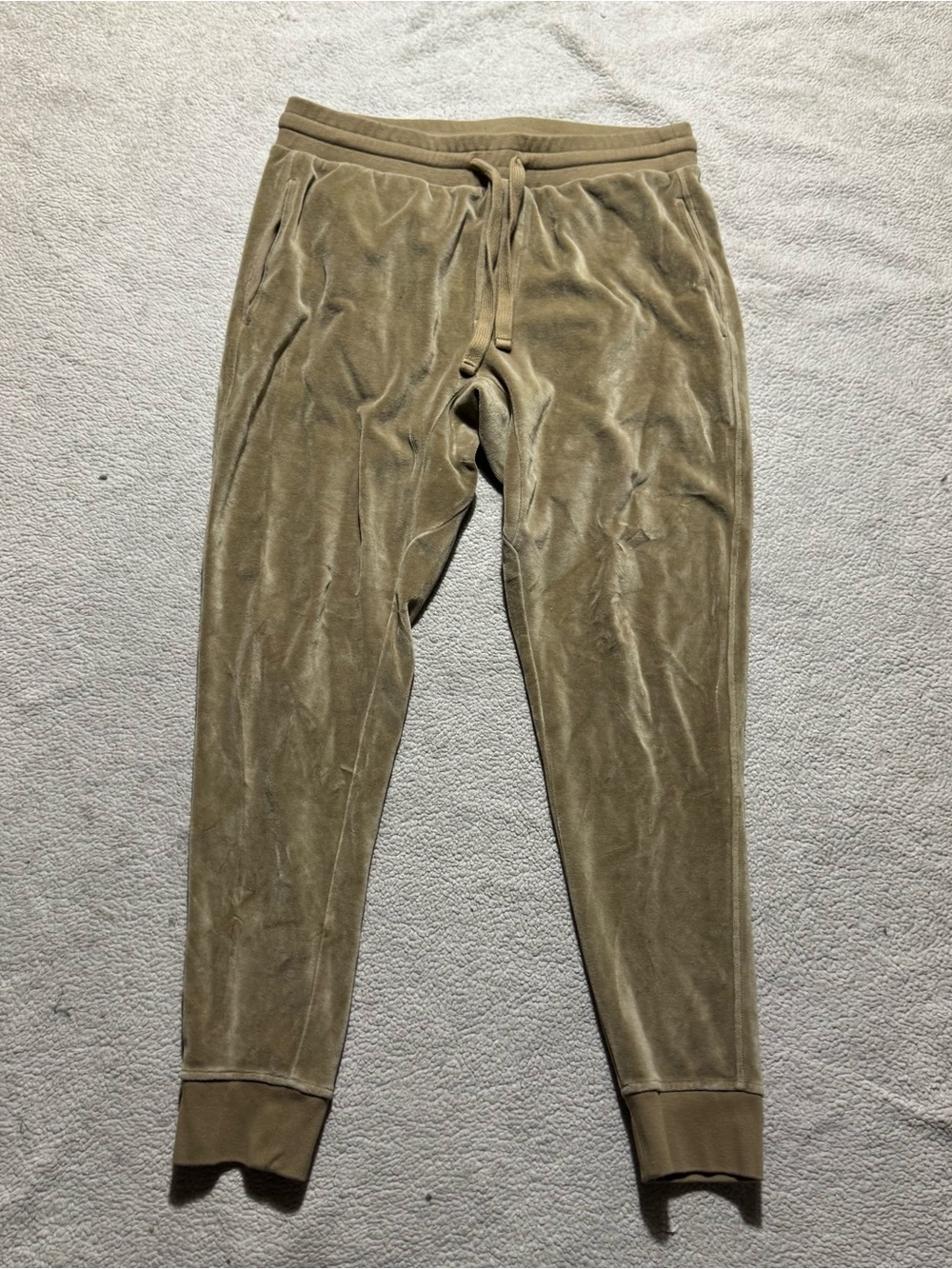 Banana Republic Sweatpants Mens Large Gold-Green Velvet International Exclusive